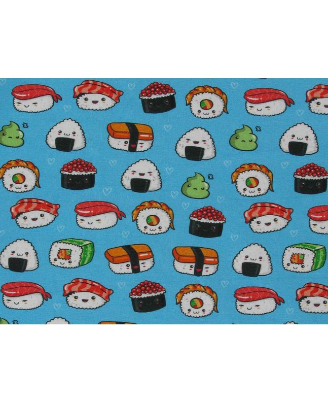 I Heart Sushi Cotton Jersey Print