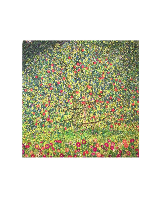 Iconic Art Cotton Cushion Panel, Klimts Apple Tree