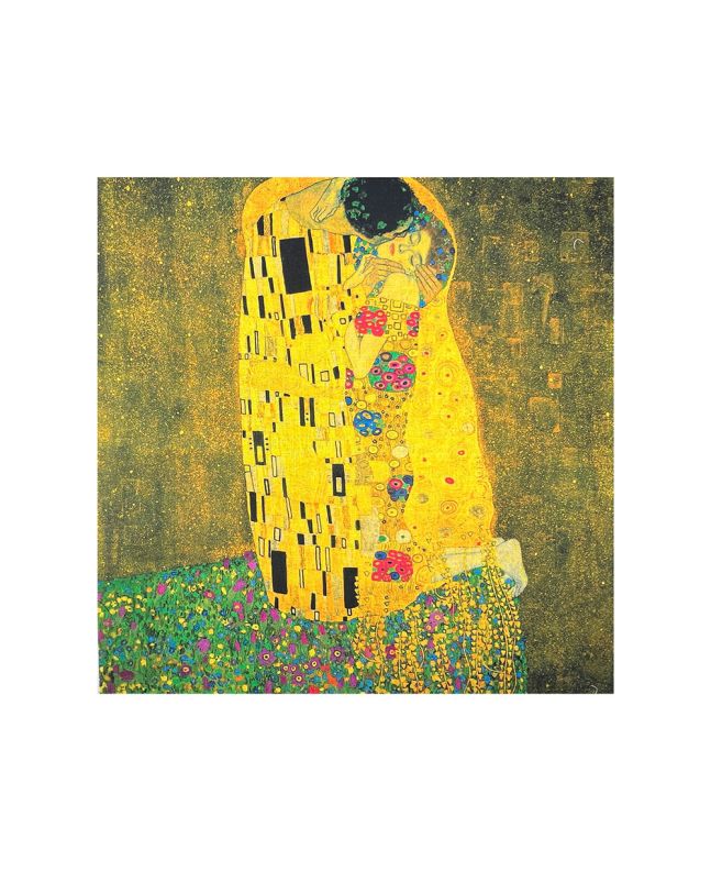 Iconic Art Cotton Cushion Panel, Klimts The Kiss