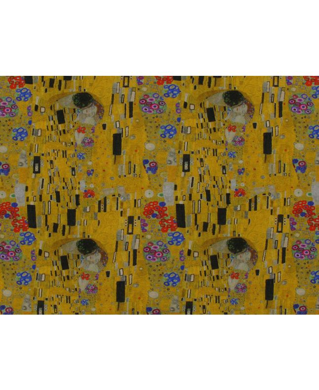 Iconic Art Cotton Jersey Print, The Kiss