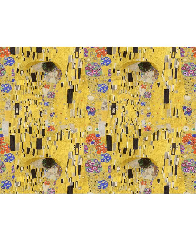 Iconic Art Cotton Print, The Kiss
