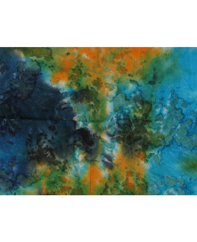 Indian Batik Cotton, Junoon, Earth