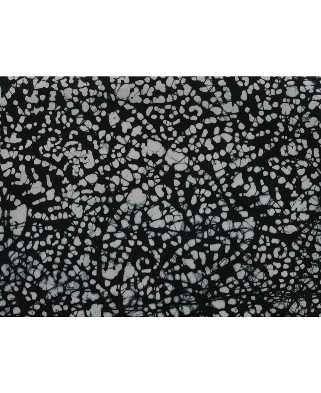 Indian Batik Cotton, Leaf Mosaic