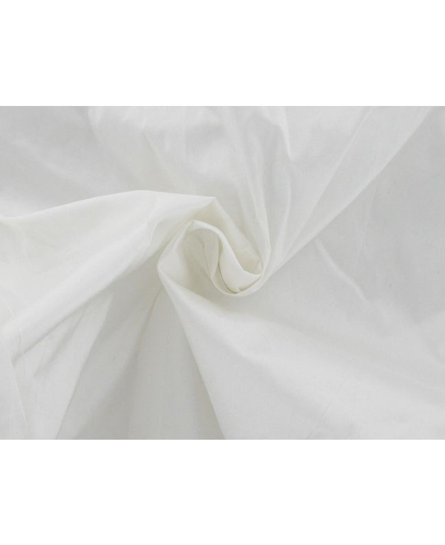 Indian Silk Dupion, White