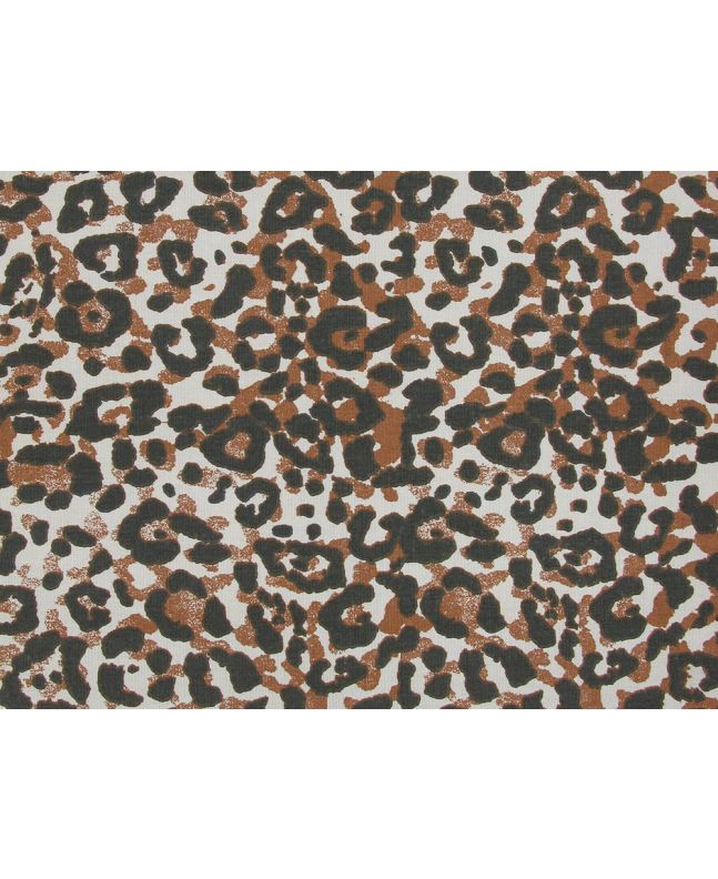 Into the Wild Cotton Curtain Fabric, Leopard
