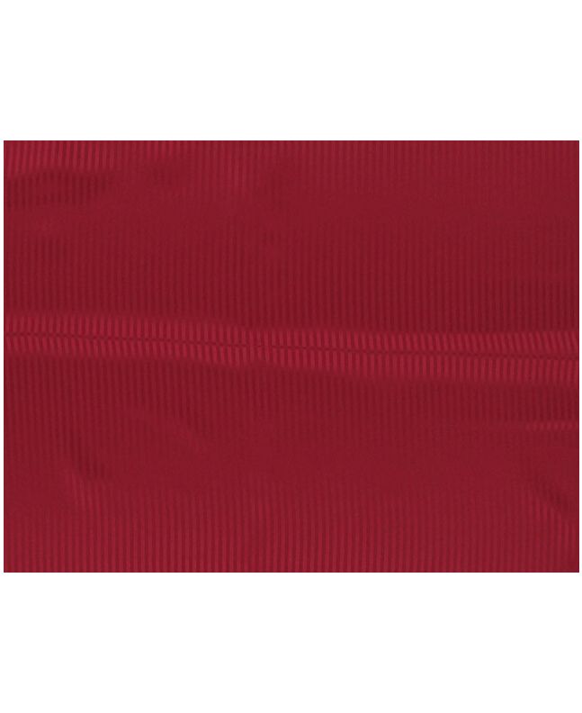 Italian Stripe Polyester - Pin Scarlet