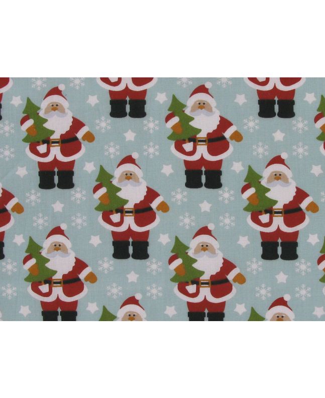 Joyful Santa Polycotton Print, Day