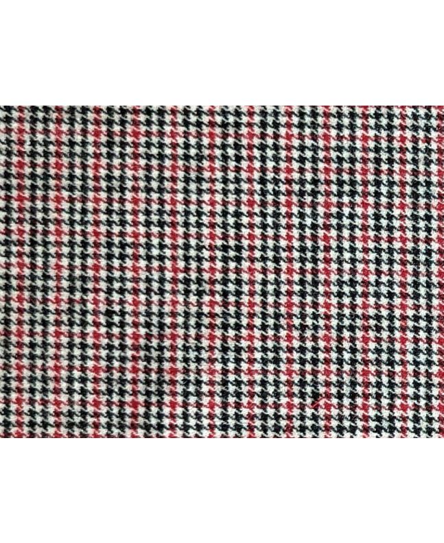 Kelso Dogtooth Check Wool Blend, Red