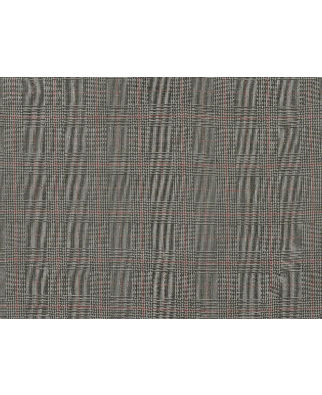 Kerry Bann Check Irish Linen, Beige and Orange
