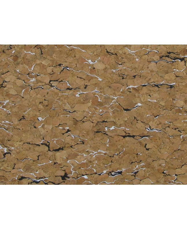 Large Grain Cork Vinyl, Black and White