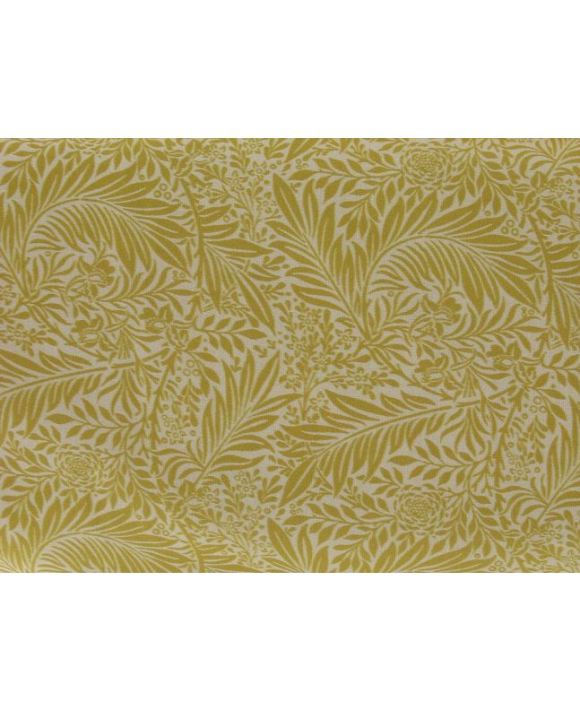 Larkspur Cotton Print, Ochre