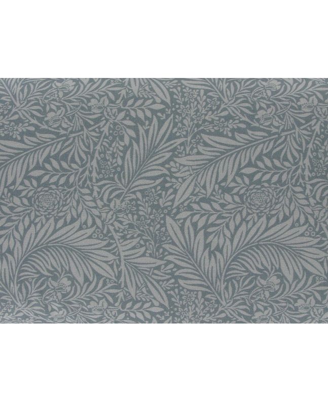 Larkspur Cotton Print, Silver