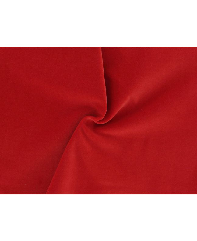 Lightweight Cotton Velvet 200  gsm, Red