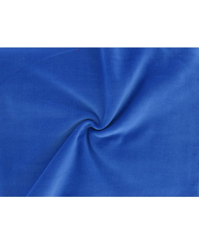 Lightweight Cotton Velvet 200  gsm, Royal