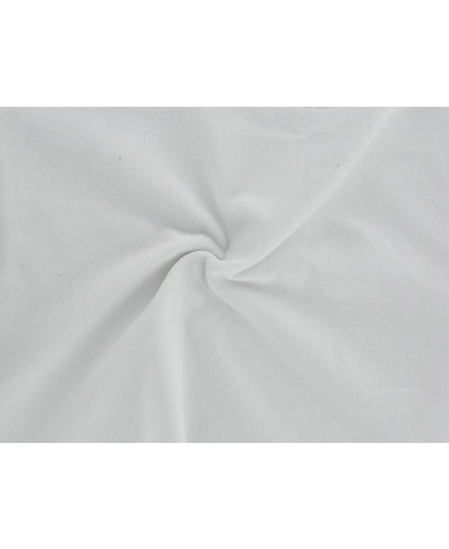 Lightweight Cotton Velvet 200  gsm, White