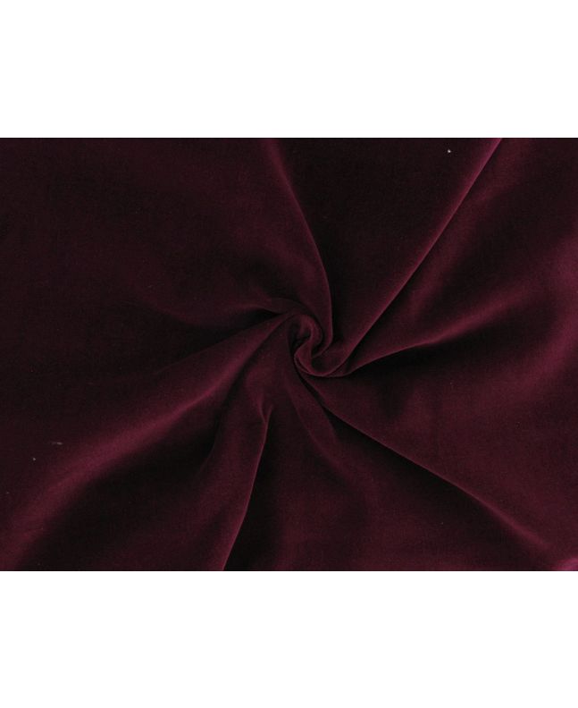 Lightweight Cotton Velvet 200  gsm, Wine