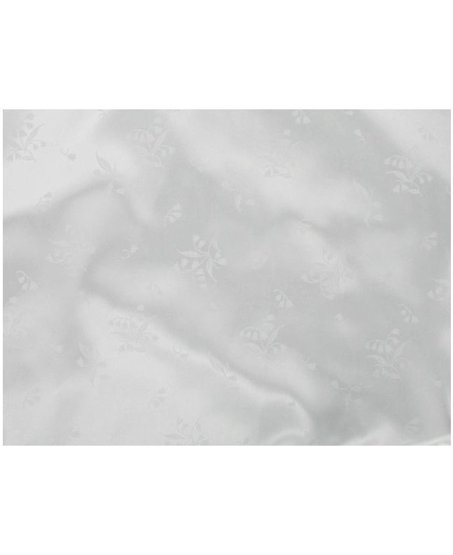 Lily Of Valley Polyester Jacquard, Silver