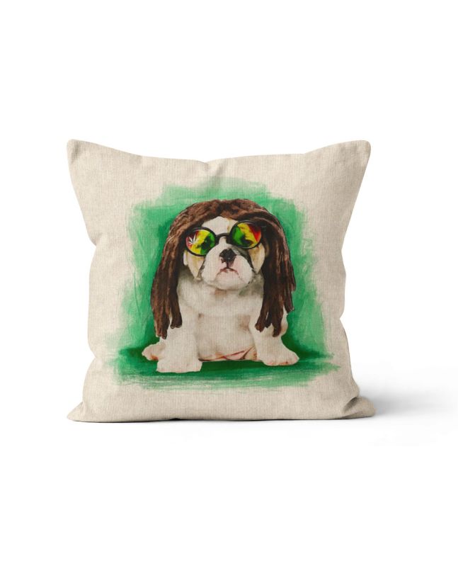 Linen Look Panama Panels, Bulldog Glasses