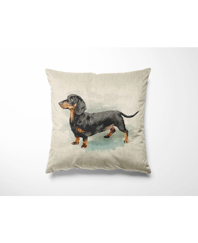 Linen Look Panama Panels, Dachsund