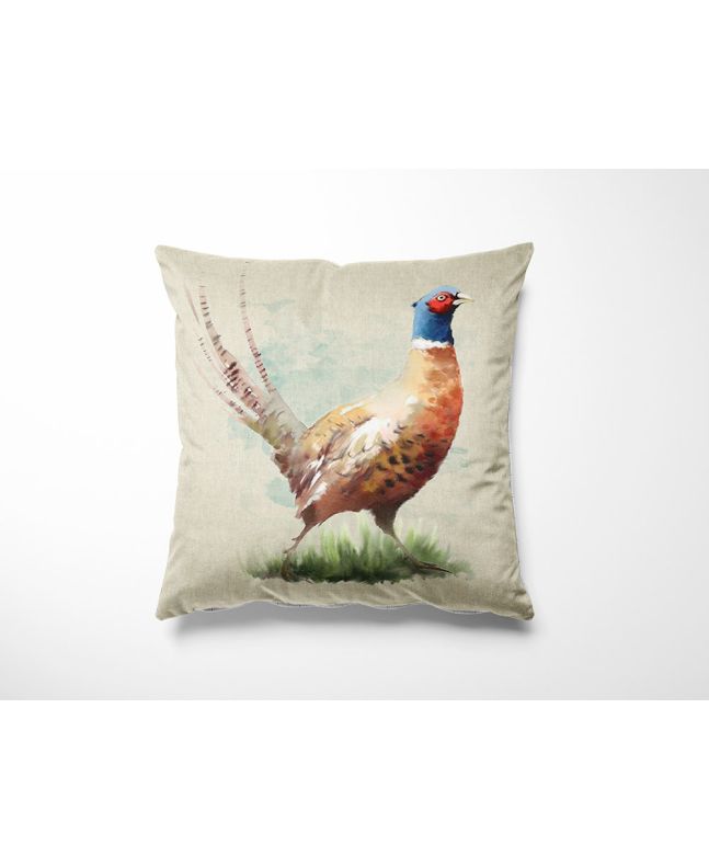 Linen Look Panama Panels, Pheasant