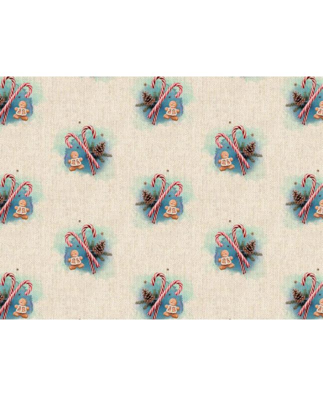 Linen Look Printed Panama, Christmas Treats