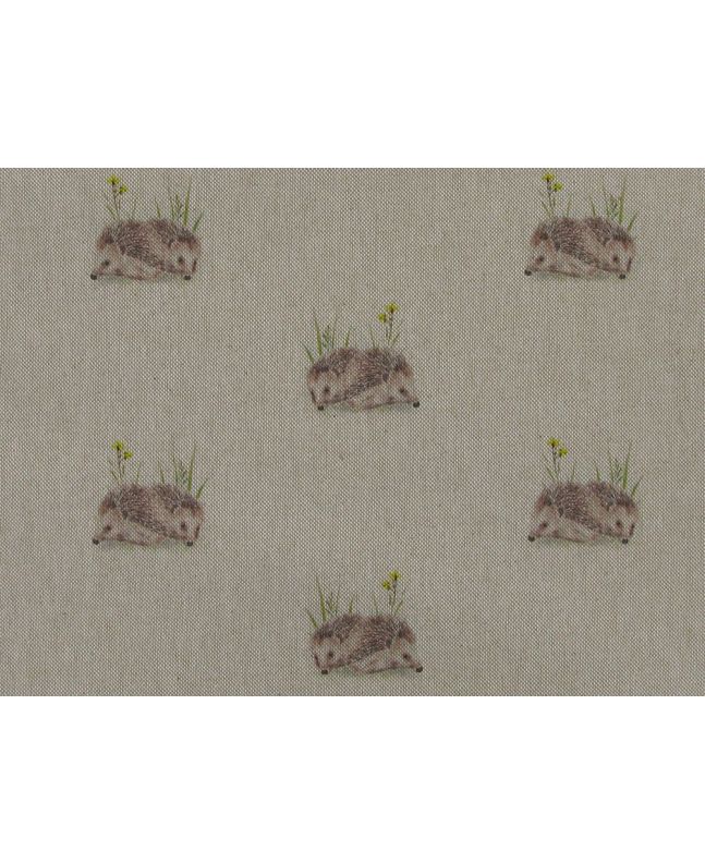 Linen Look Printed Panama, Hedgehogs
