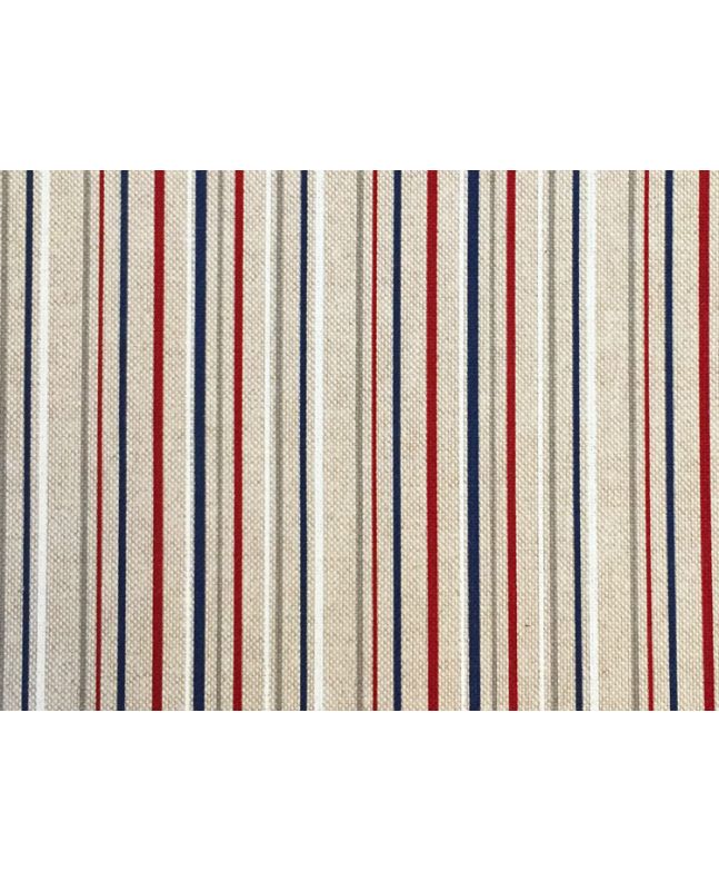 Linen Look Printed Panama, Stripe, Nautical