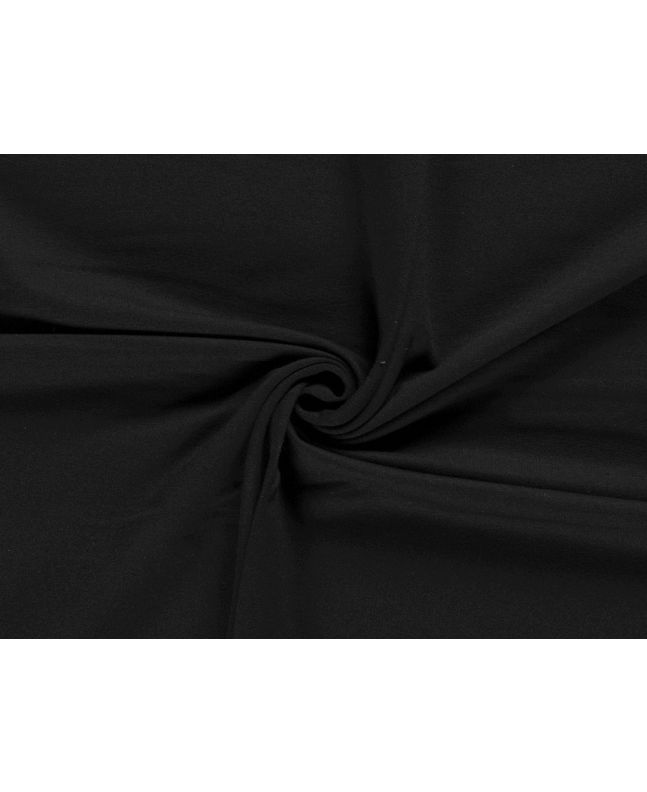 Looped Back Heavy French Terry, Black