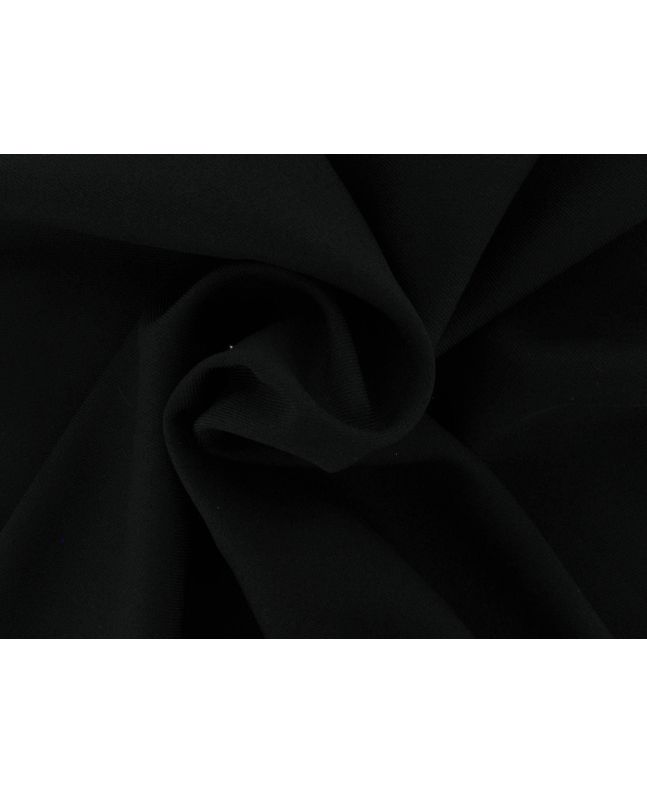 Lorelle Polyester Twill Gaberdine, Black