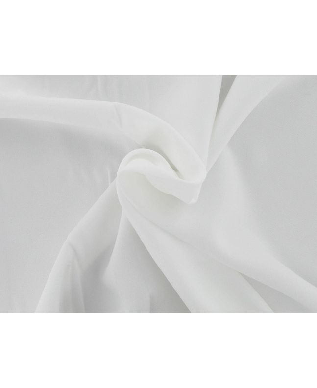 Lorelle Polyester Twill Gaberdine, White