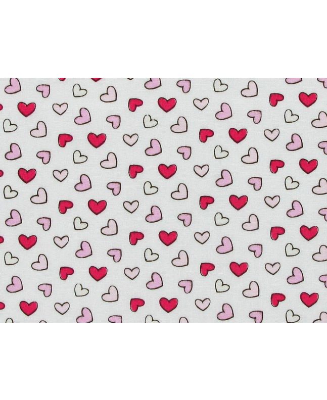 Lots of Love Cotton Poplin Print, Pink