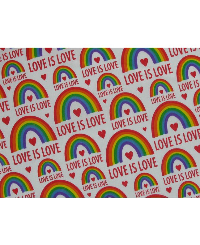 Love Is Love Polycotton Print