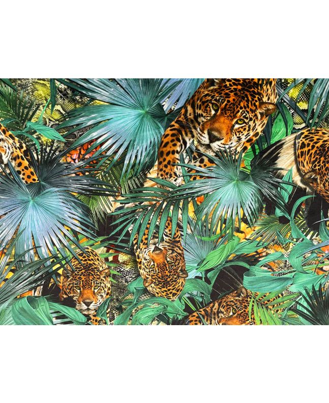 Madagascar Prowl Printed Velvet