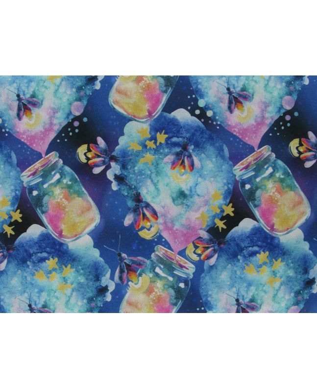 Magic Fireflies Cotton Print
