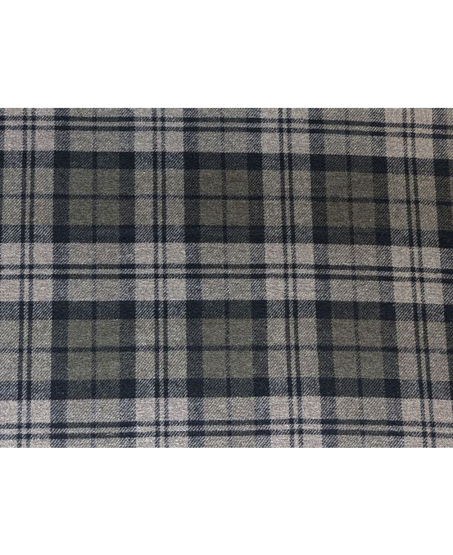 Magnus Tartan Check Wool Blend, Stone 