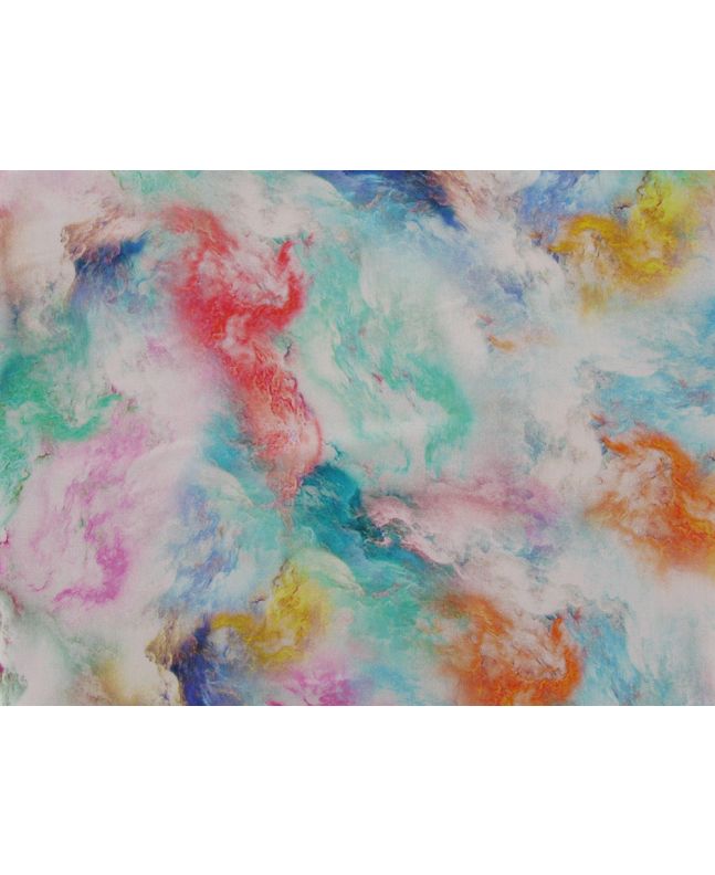 Marble Dream Digital Print Viscose, Blue