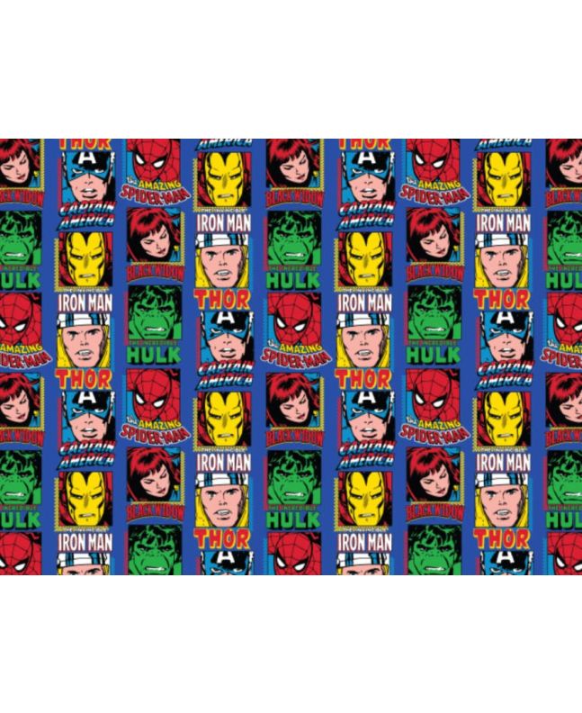 Marvel Comic Heroes Cotton Print, Tiles