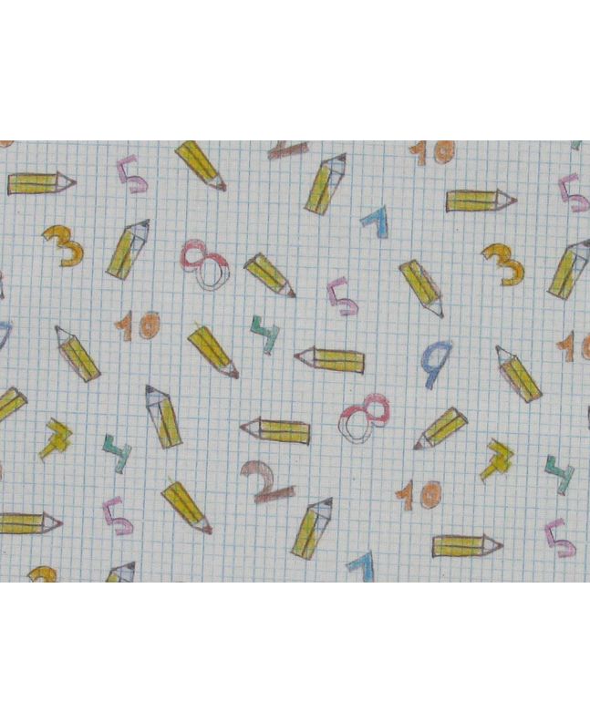 Maths Notebook Cotton Print