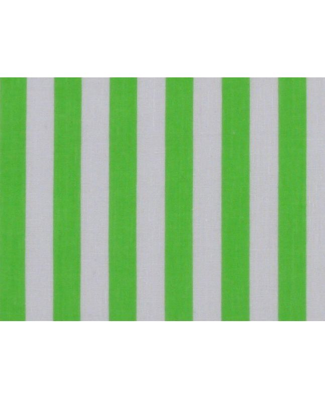Medium 1cm Stripe Polycotton Print, Green