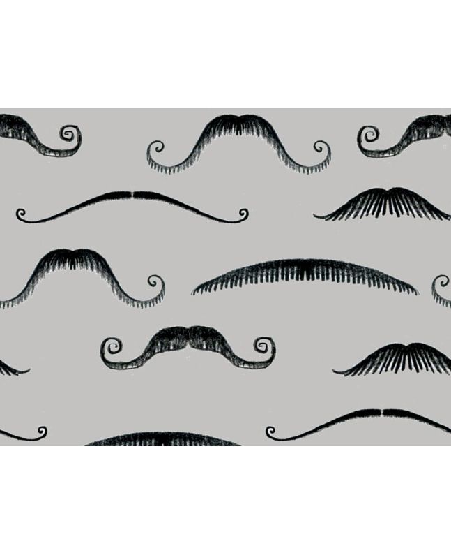 Mens Grooming Cotton Print, Moustaches