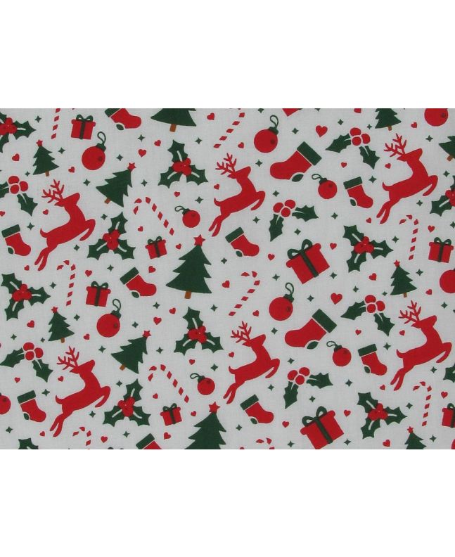 Merry Holidays Polycotton Print