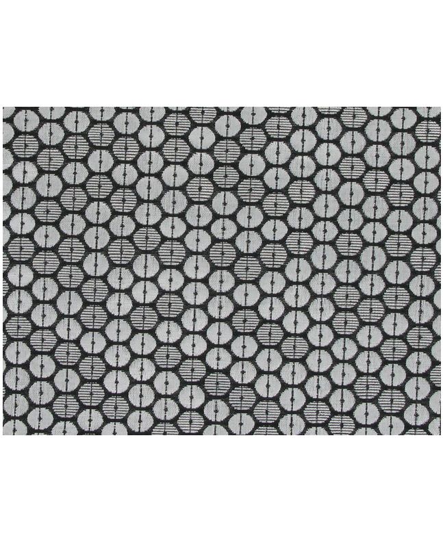 Metallic Jacquard, Spot - Silver and Black