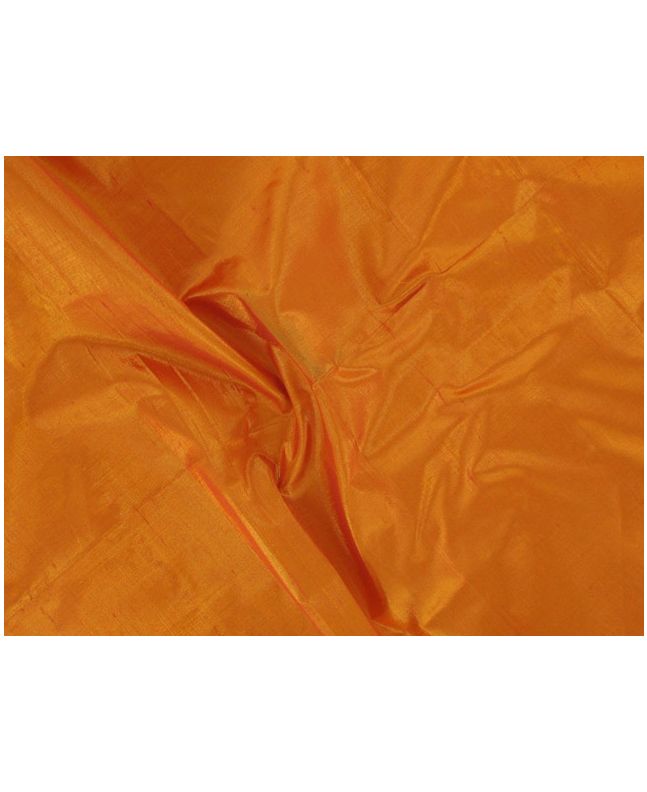 Metallic Silk Dupion - Burnt Orange