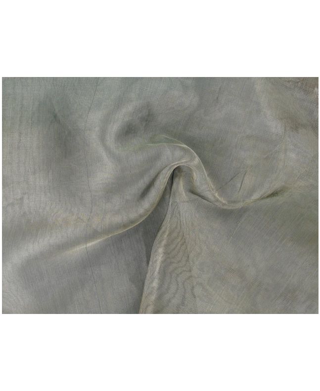 Metallic Silk Organza - Charcoal