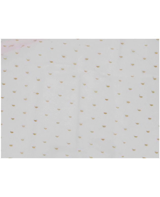 Metallic Spot Nylon Lace - Pink