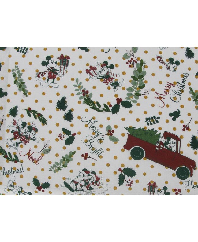 Mickey And Minnie Christmas Wishes Digital Cotton