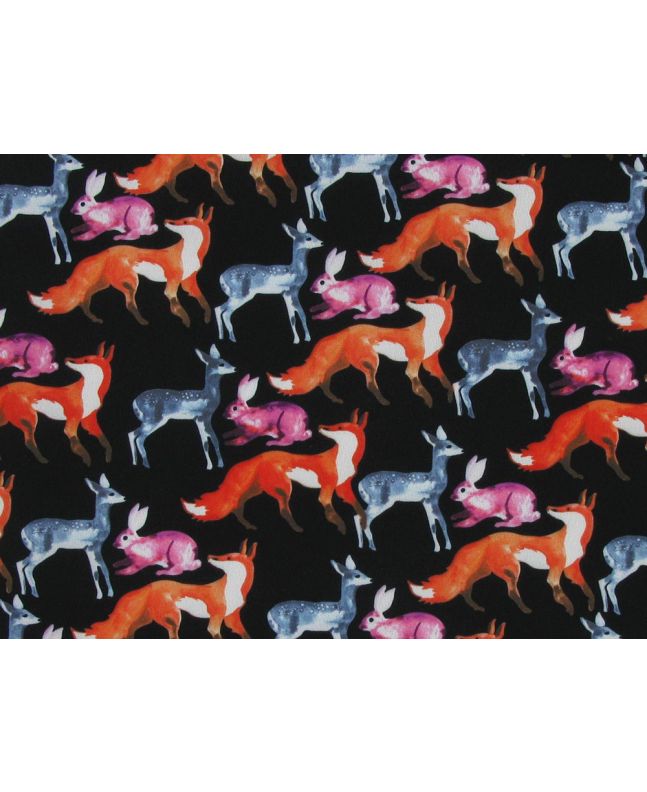 Midnight Forest Polyester Print
