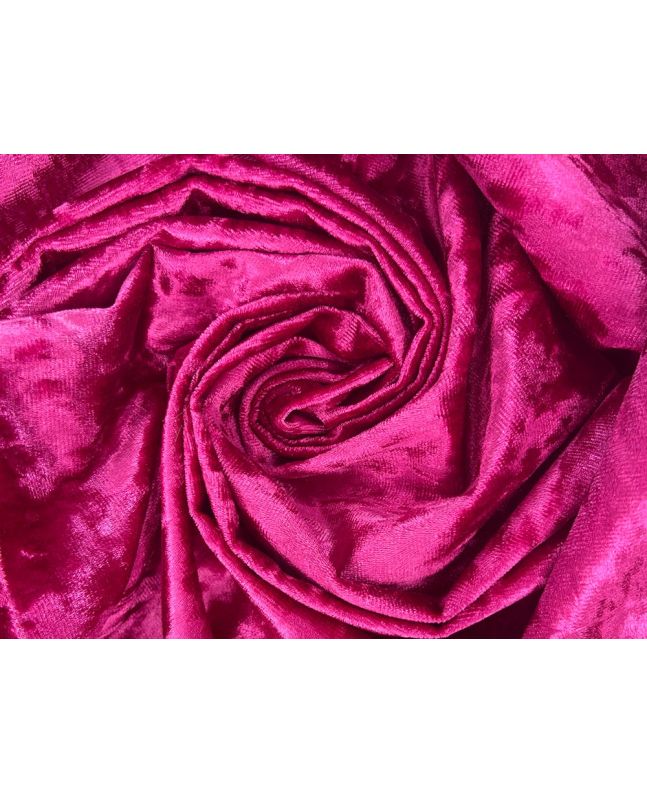 Milano Glitz Heavy Crushed Velvet, Fuchsia
