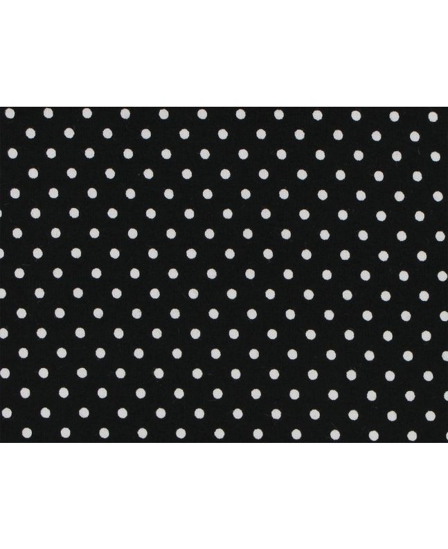 Mini Dots Cotton Poplin Print, Black