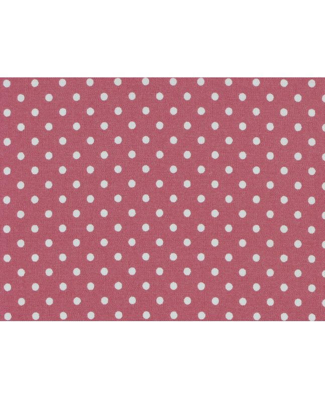 Mini Dots Cotton Poplin Print, Dusky Pink